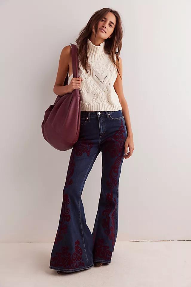 Wrangler x Lainey Wilson Vintage Flock Flare Jeans Product Image