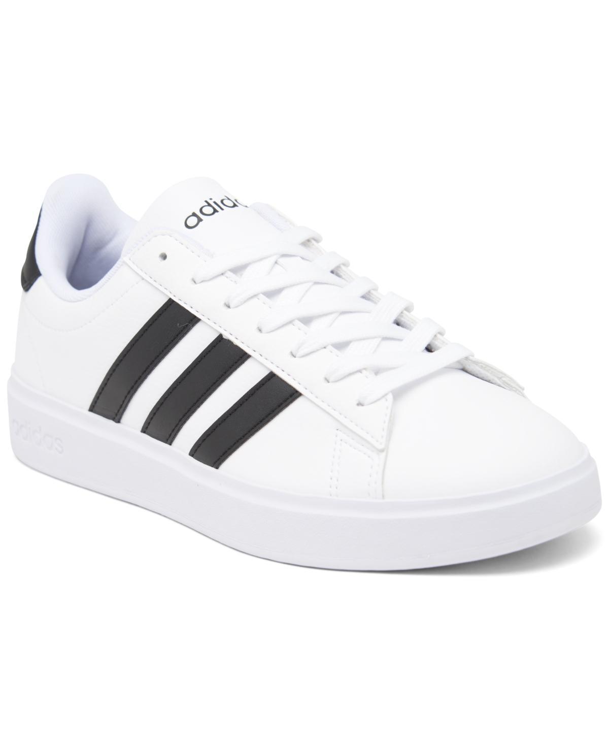 adidas Womens Grand Court Cloudfoam Lifestyle Court Comfort Casual Sneakers from Finish Line - White Product Image