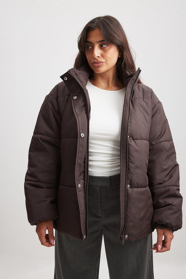 Short Padded Belted Jacket Product Image