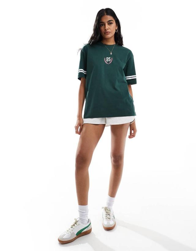 Cotton On oversized v neck athletic t-shirt Product Image