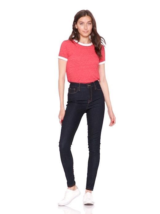 High-Waisted Rockstar Super Skinny Jeans Product Image