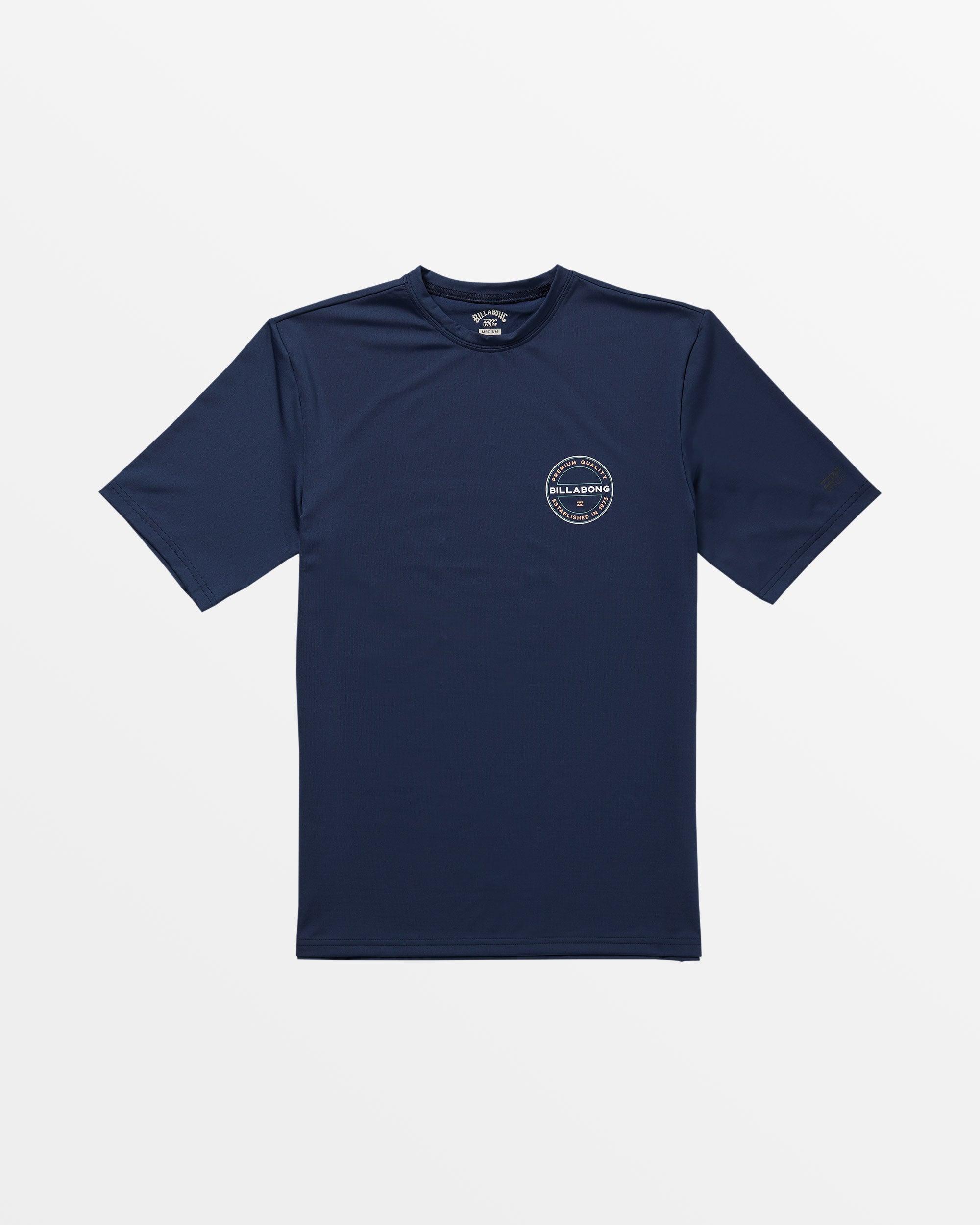 Classic Rotor UPF 50 Short Sleeve Surf Tee - Navy Male Product Image