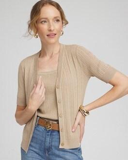 Rib Stitch Cardigan Product Image