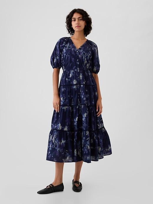 Tiered Maxi Shirtdress Product Image