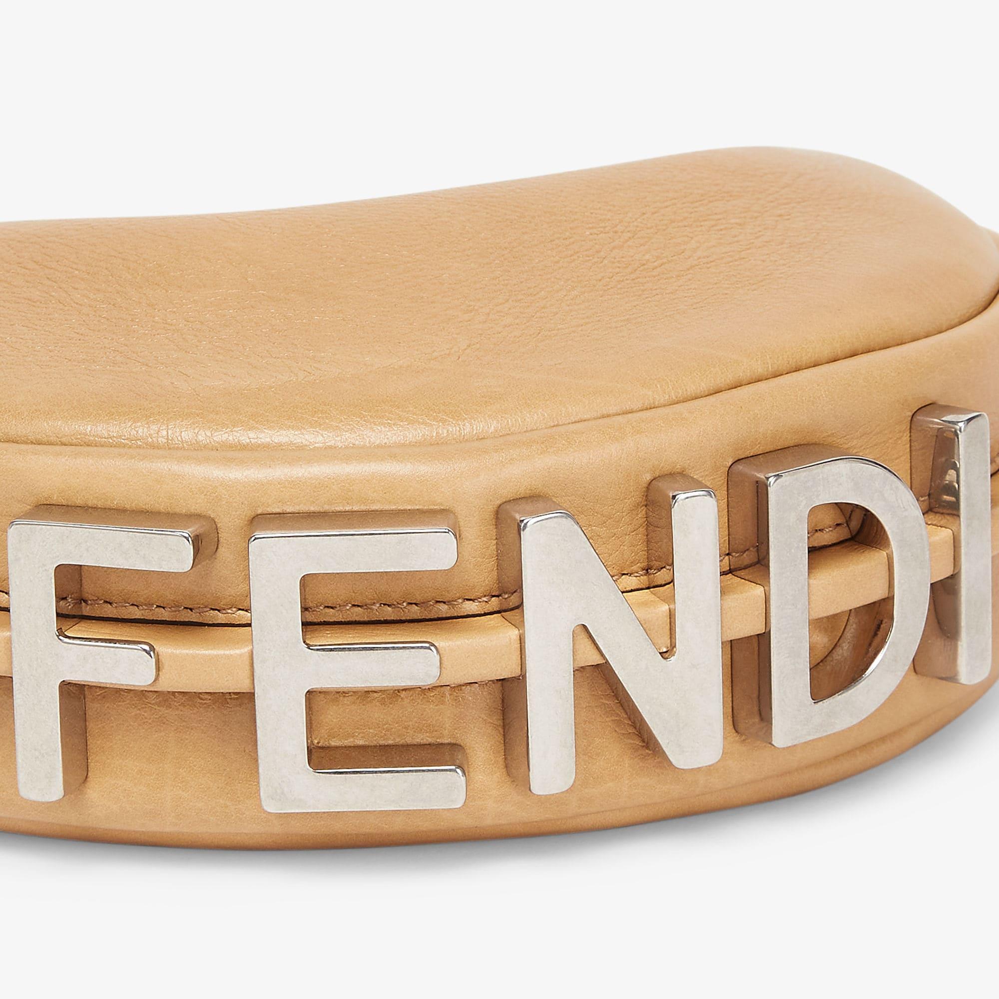 Nano FendigraphyBeige leather charm Product Image