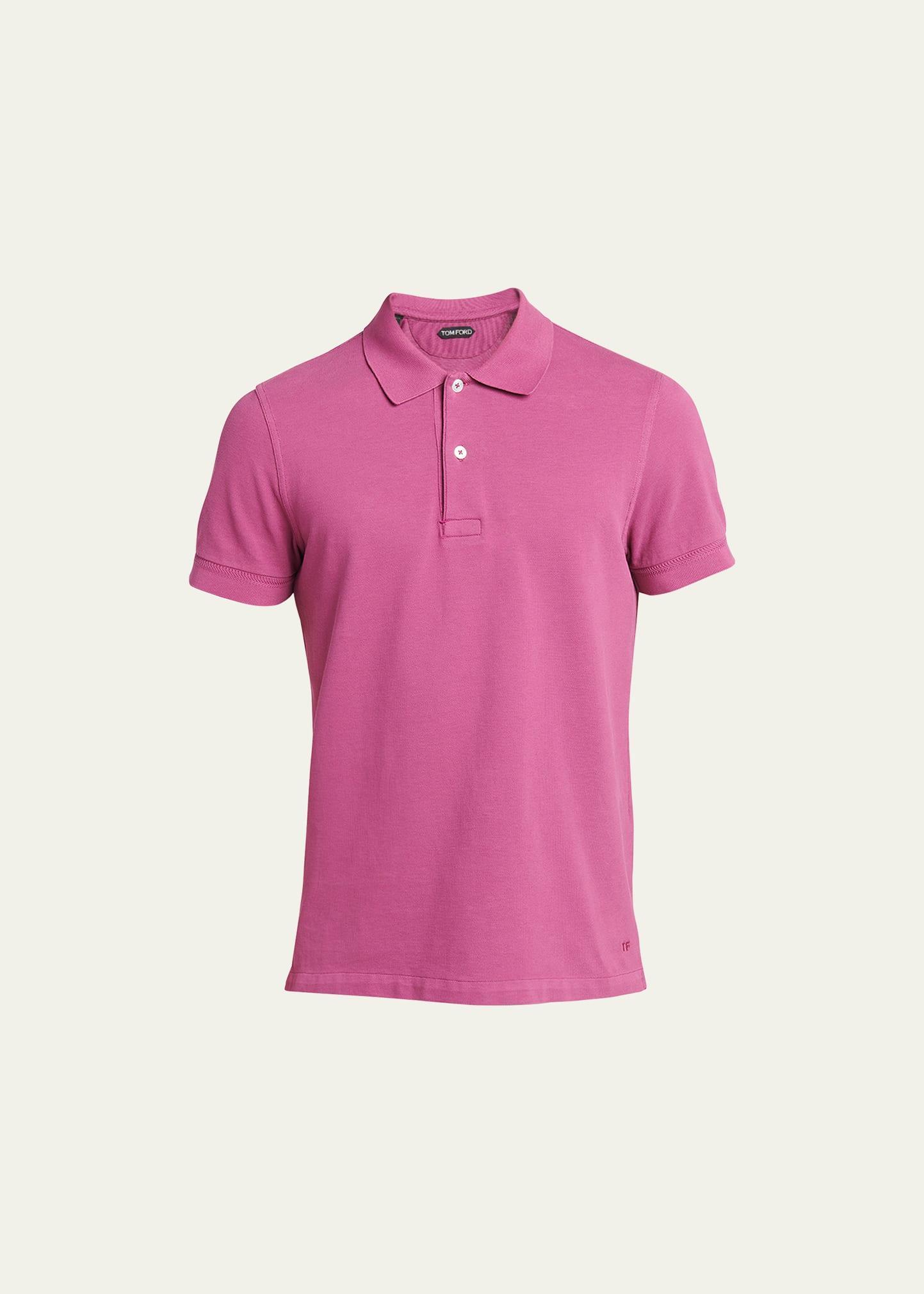 TOM FORD Short Sleeve Cotton Piqu Polo Product Image