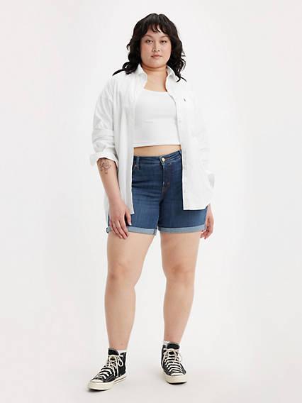 Levis Mid Length Womens Shorts (Plus Size) Jeans Product Image