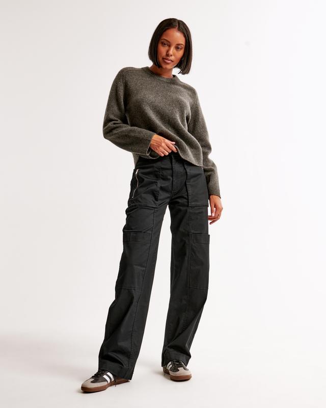 Mid Rise Barrel Utility Pant Product Image