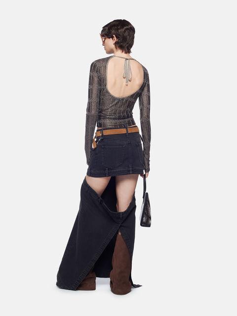 Black midi skirt Product Image