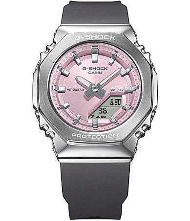 G-Shock Mens Analog Pink Dial Black Resin Strap Watch Product Image