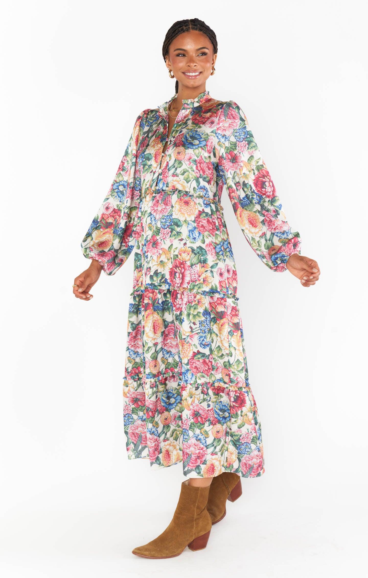 Loretta Maxi Dress ~ Dusty Meadows Product Image