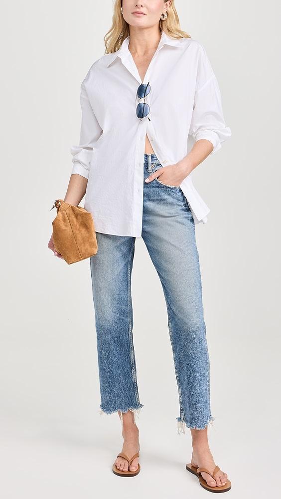 MOUSSY VINTAGE MV Mabel Wide Straight Jeans | Shopbop Product Image