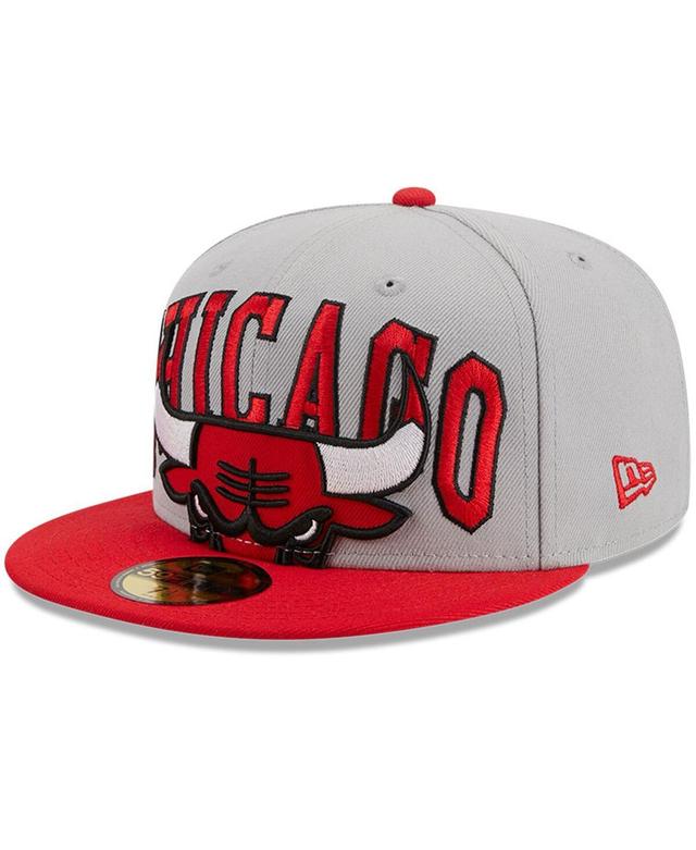 Mens New Era Gray/Red Chicago Bulls Tip-Off Two-Tone 59FIFTY Fitted Hat Product Image