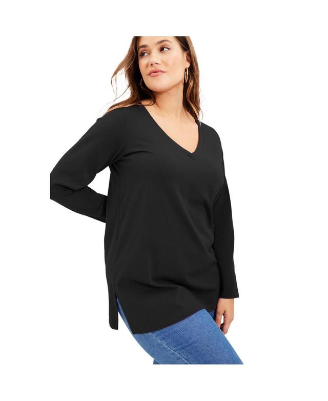 June + Vie Womens June + Vie Long-Sleeve V-Neck One + Only Tunic Product Image