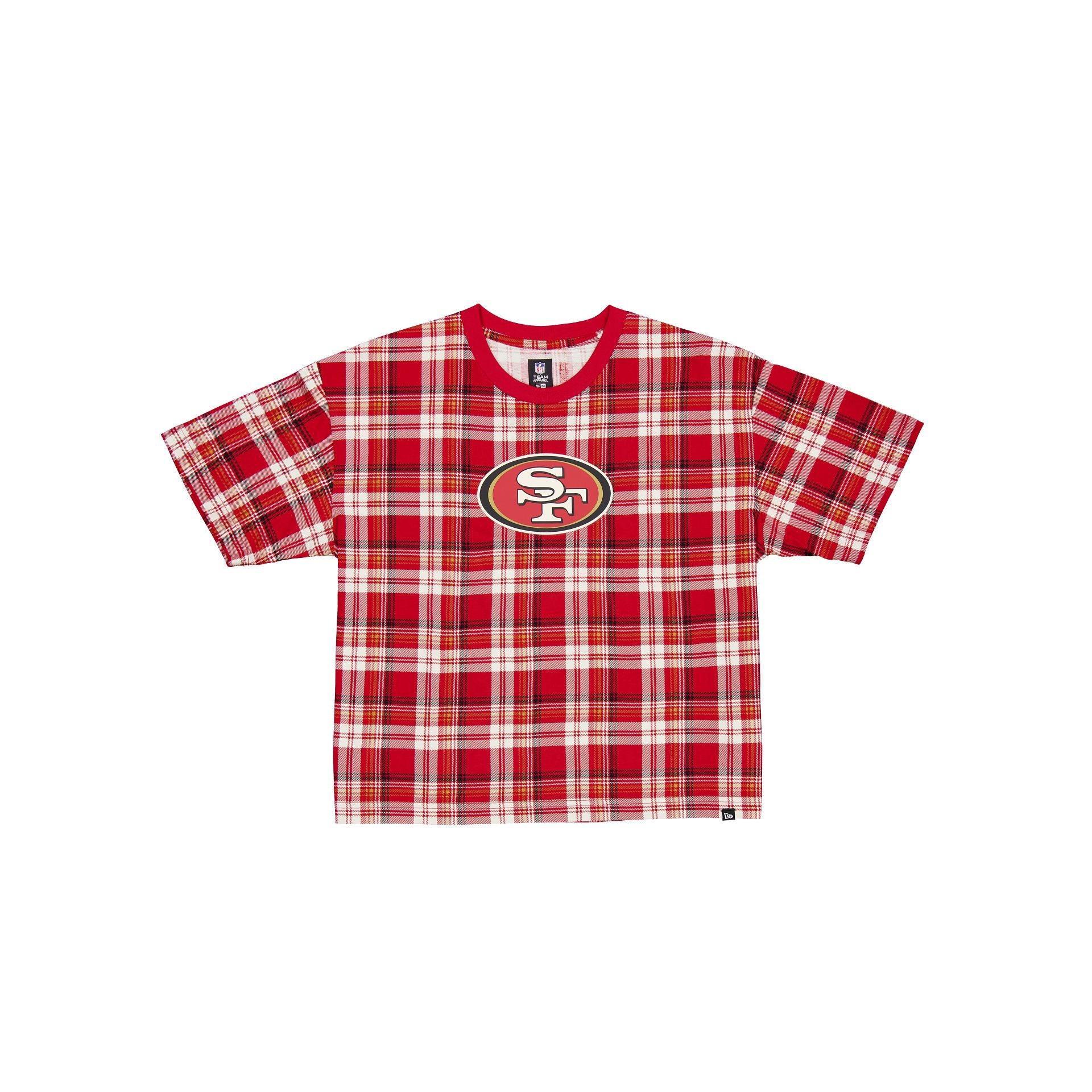 San Francisco 49ers 3rd Down Plaid Women's T-Shirt Female product image