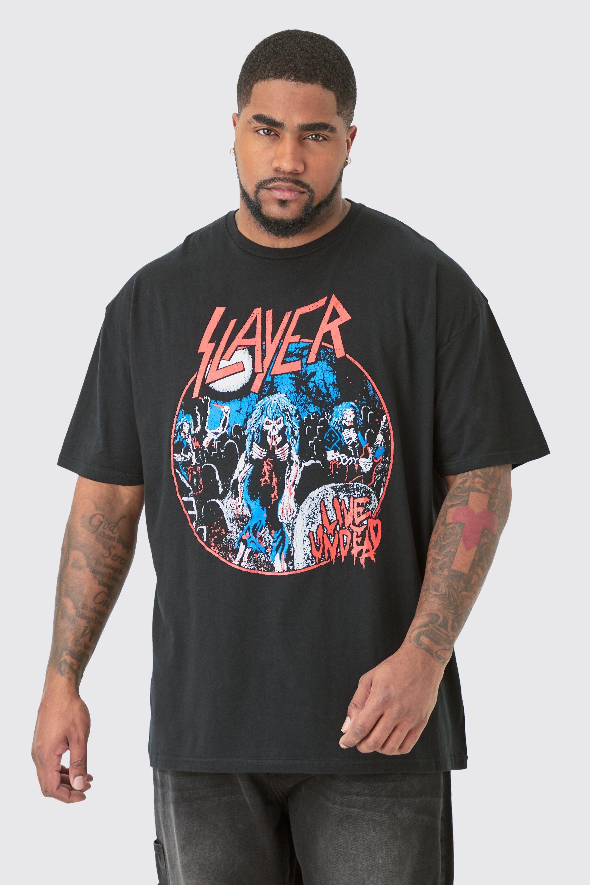 Plus Slayer License Print T-shirt | boohooMAN USA Product Image