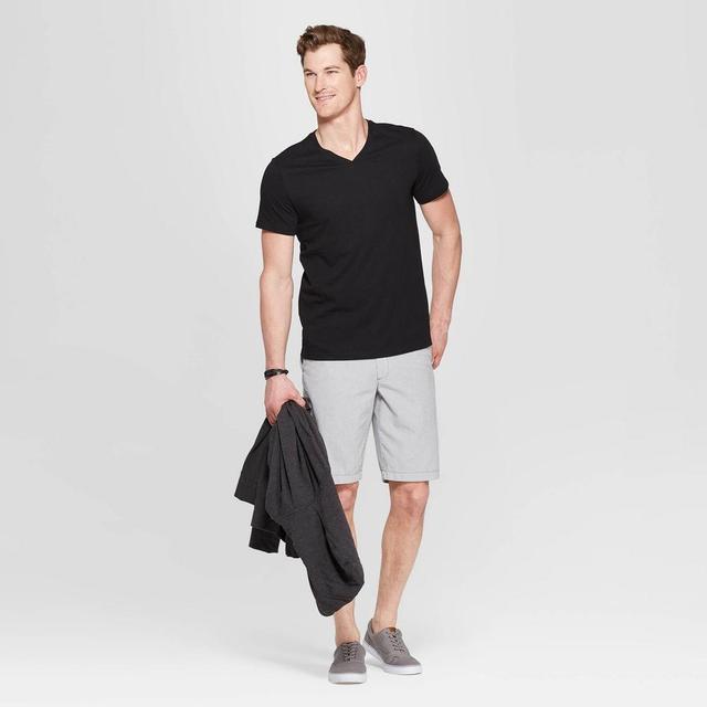 Mens Every Wear Short Sleeve V-Neck T-Shirt - Goodfellow & Co Black L Product Image