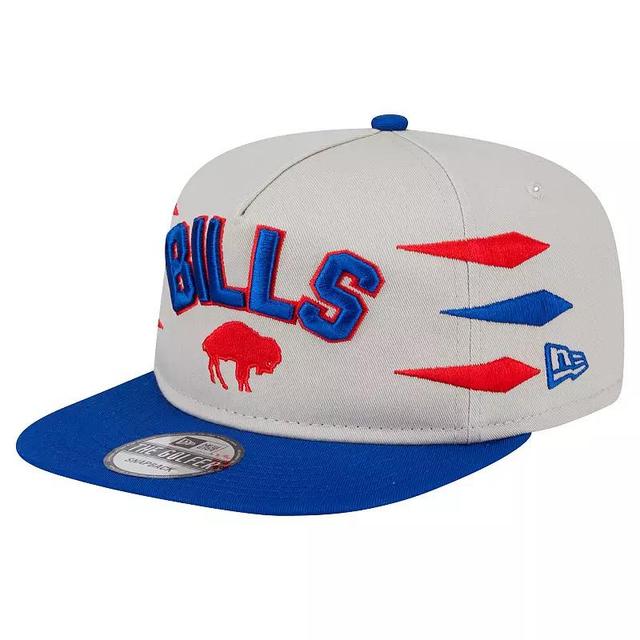 Mens New Era Stone/Royal Buffalo Bills Athletic Golfer Snapback Hat Product Image