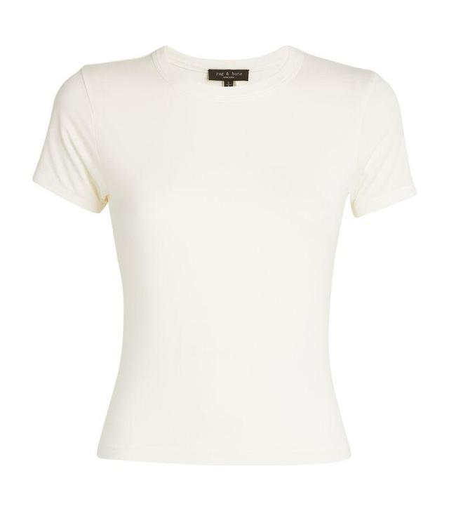 Women's Luca Baby-fit Crop Tee In White Product Image