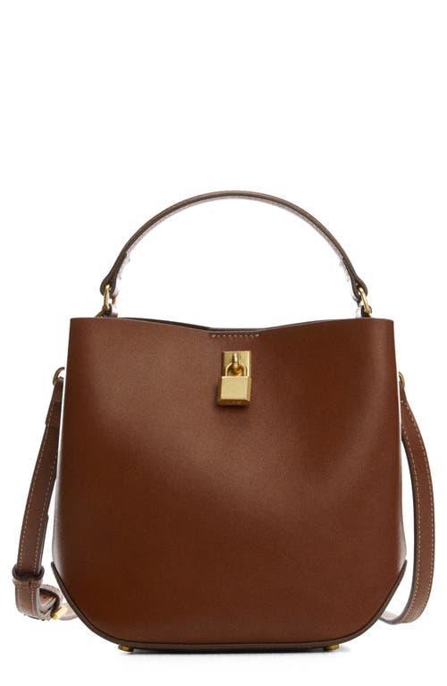 MANGO Padlock Faux Leather Mini Shopper Bag at Nordstrom Product Image