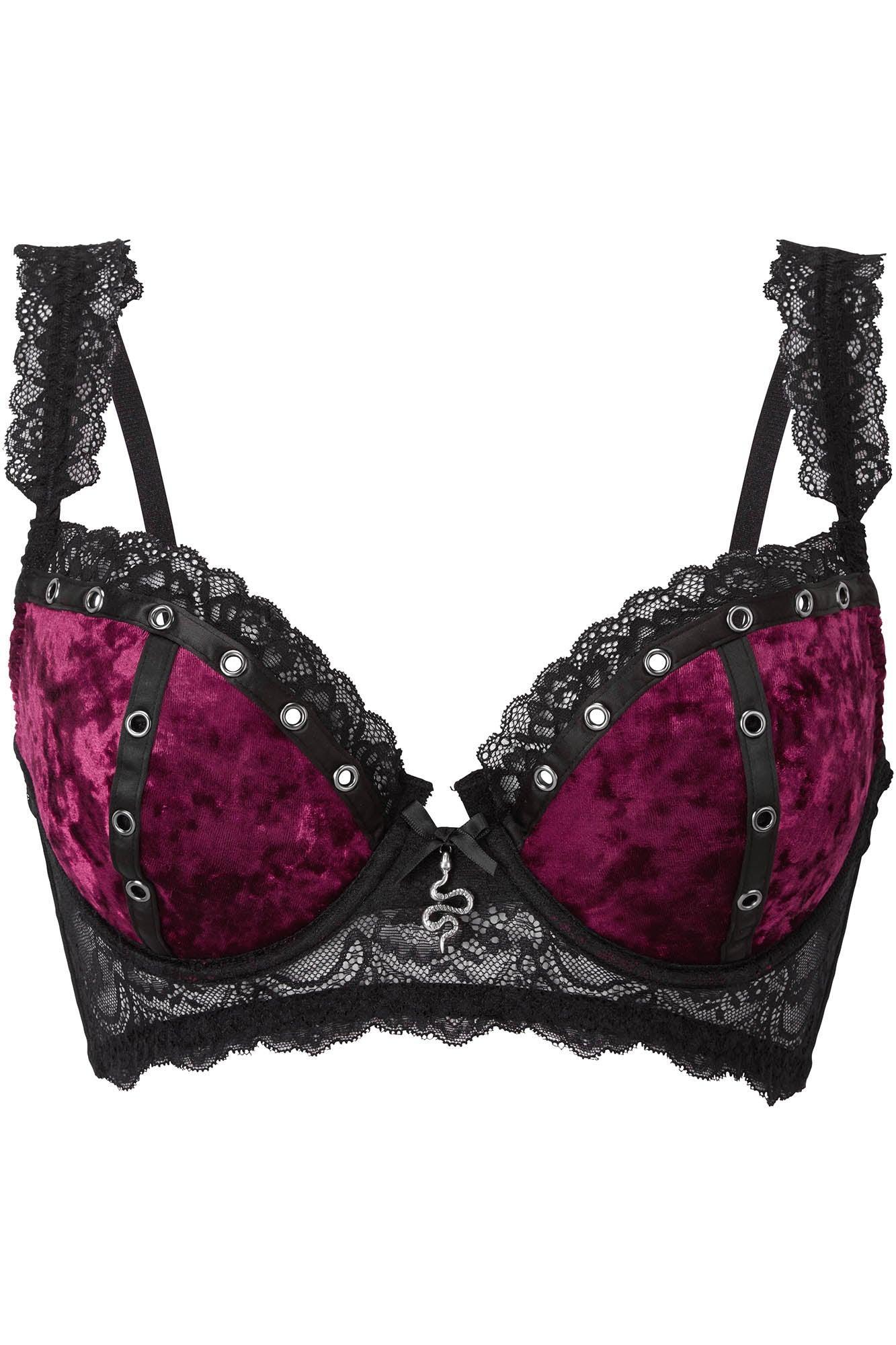 Sacred Spirits Velvet Bralet [BLOOD] Female Product Image