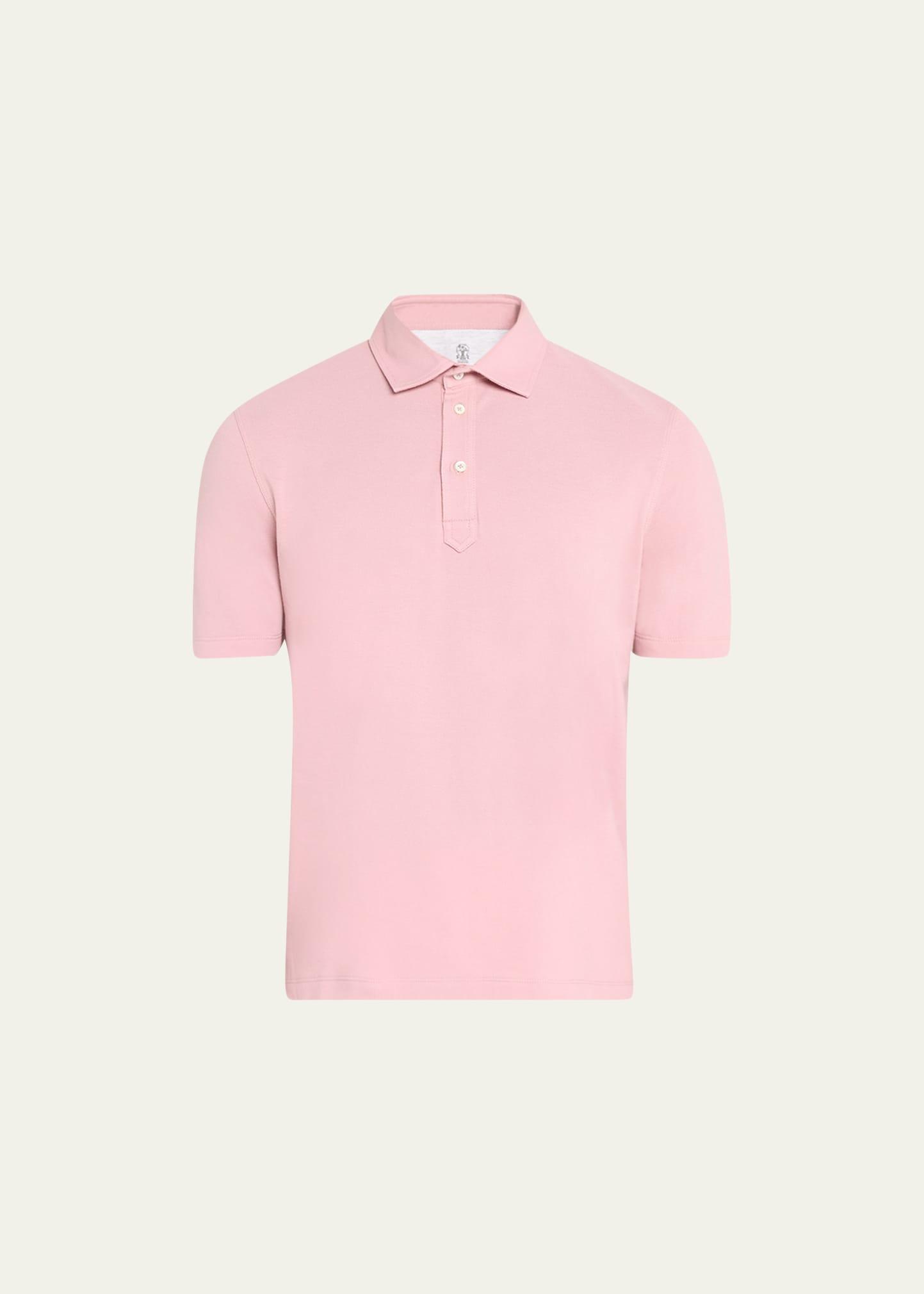 Mens Cotton Pique Polo Shirt Product Image