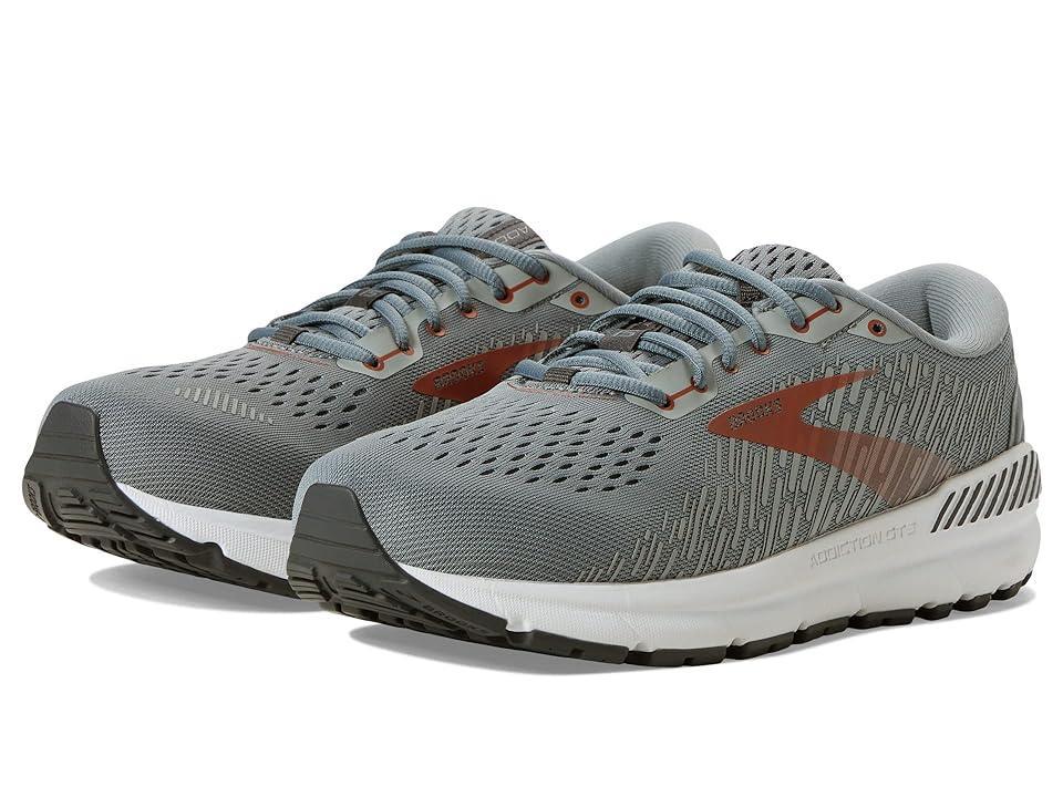 Brooks Addiction GTS 15 (Grey/Ebony/Chili Oil) Men's Shoes Product Image