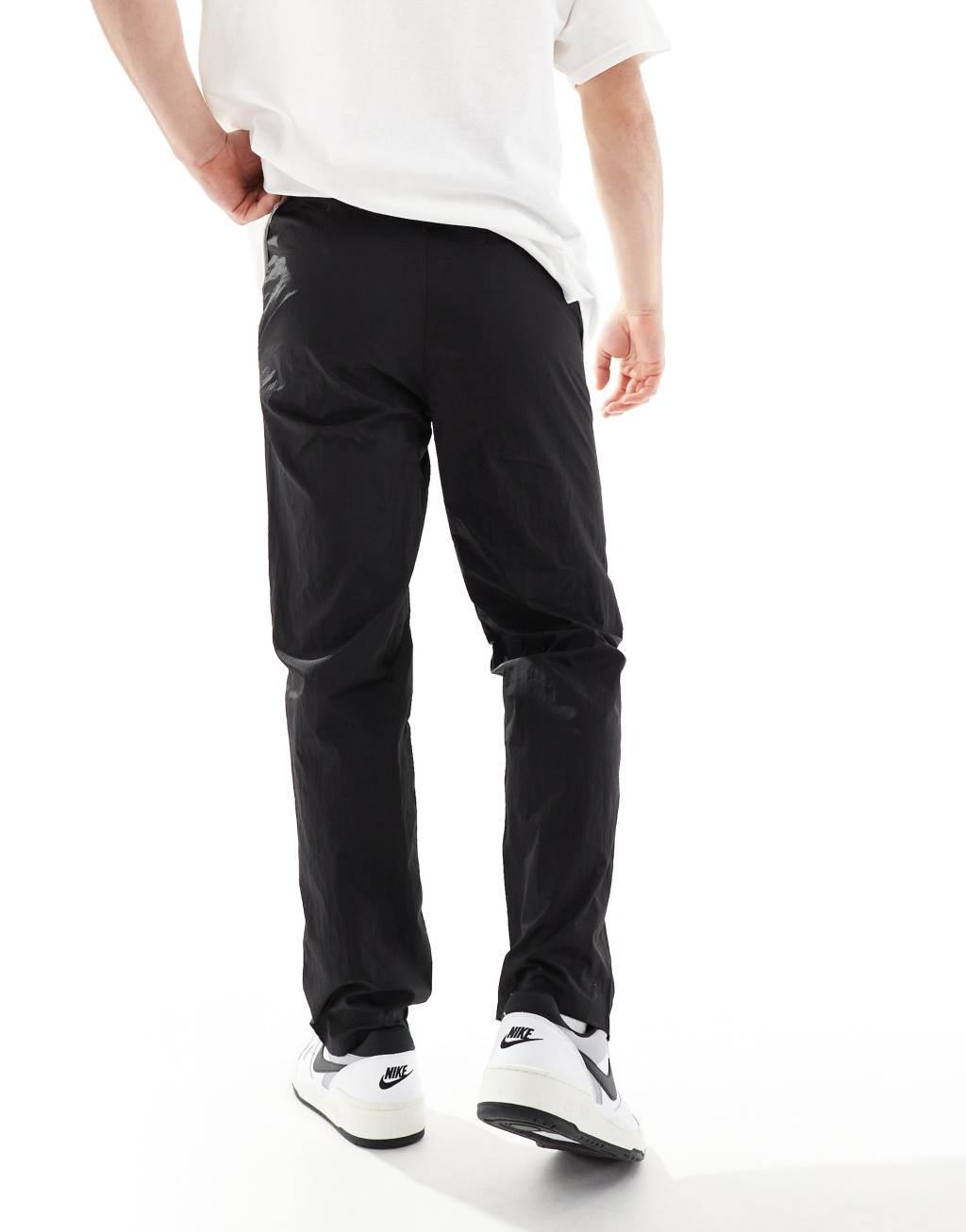 ONLY & SONS loose fit tech pants in black Product Image