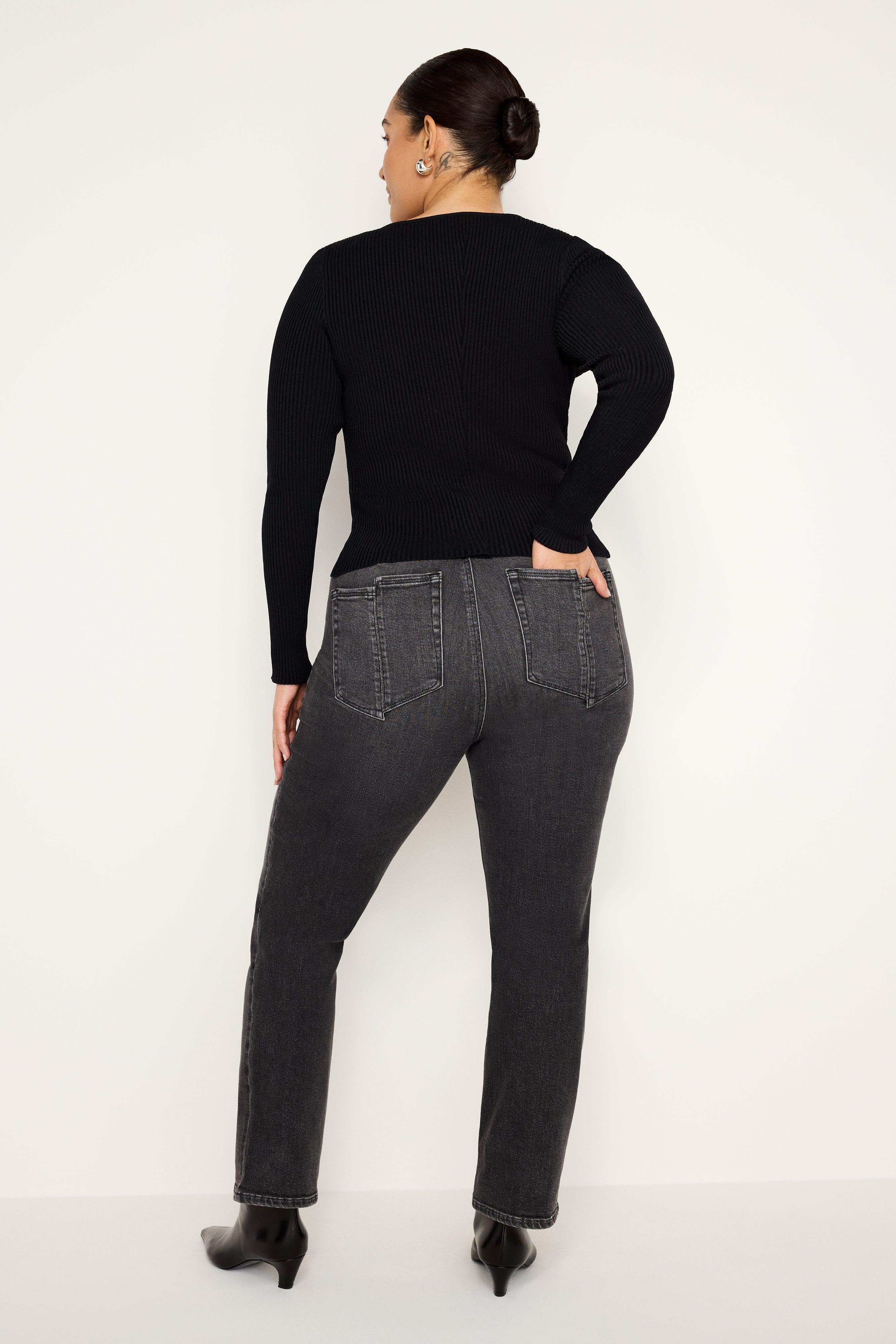 GOOD LEGS STRAIGHT LIGHT COMPRESSION JEANS | BLACK266 Product Image