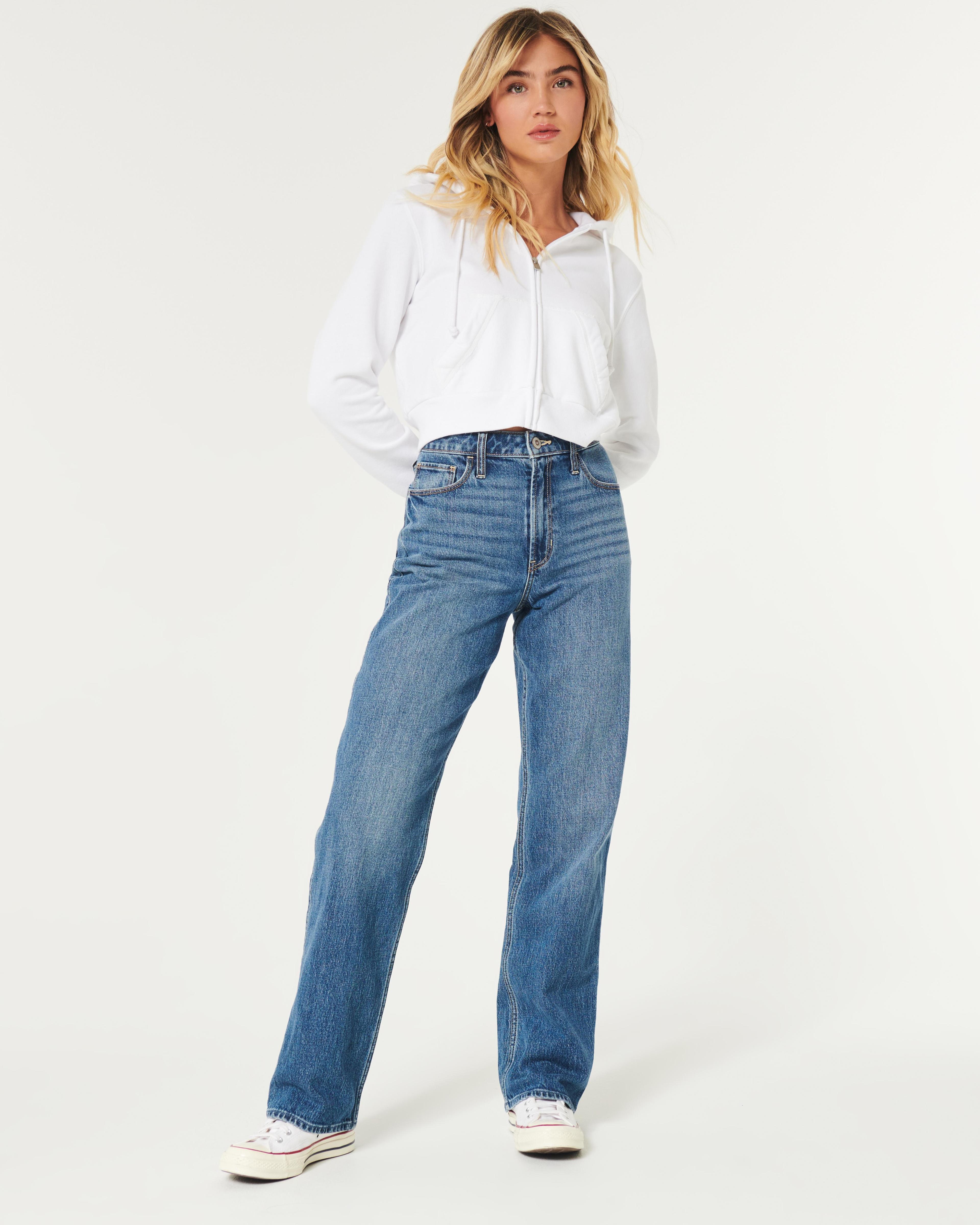 Ultra High-Rise Medium Wash Dad Jeans product image