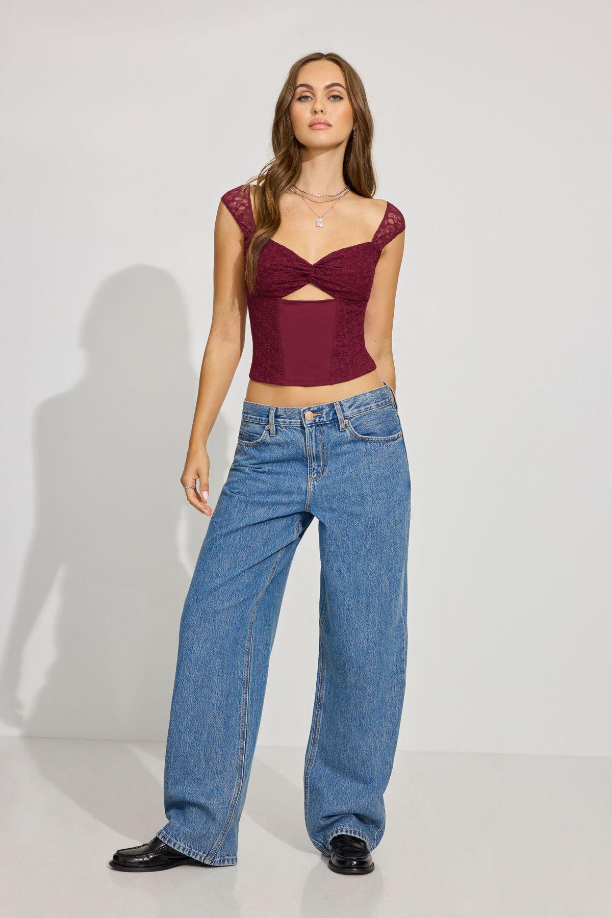 Low Rise Baggy Jeans Product Image