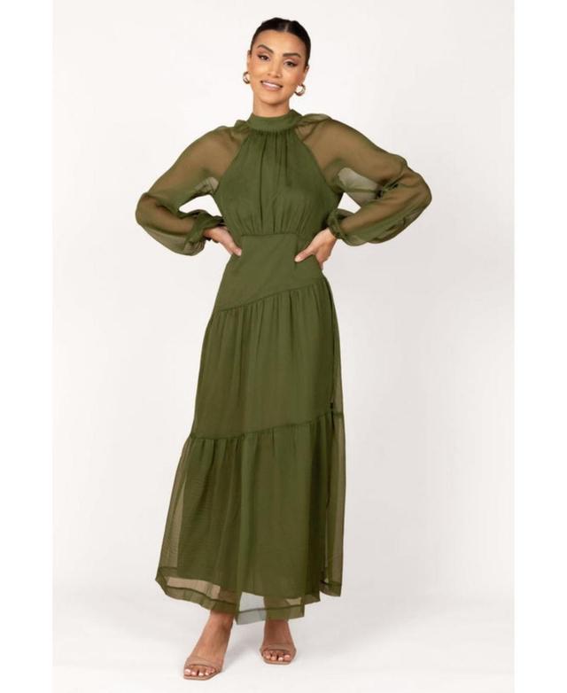 Womens Petal and Pup Julip Sheer Long Sleeve Maxi Dress Product Image