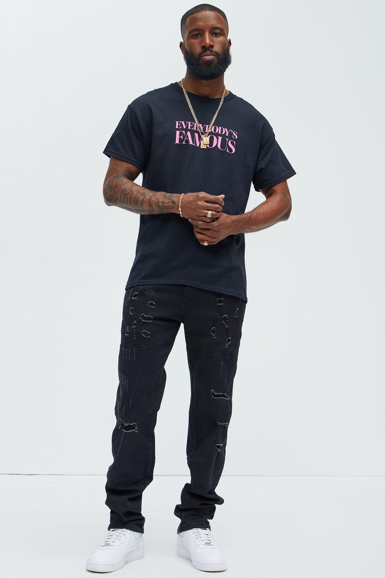 Put In The Work Panel Slim Jeans - Black Product Image