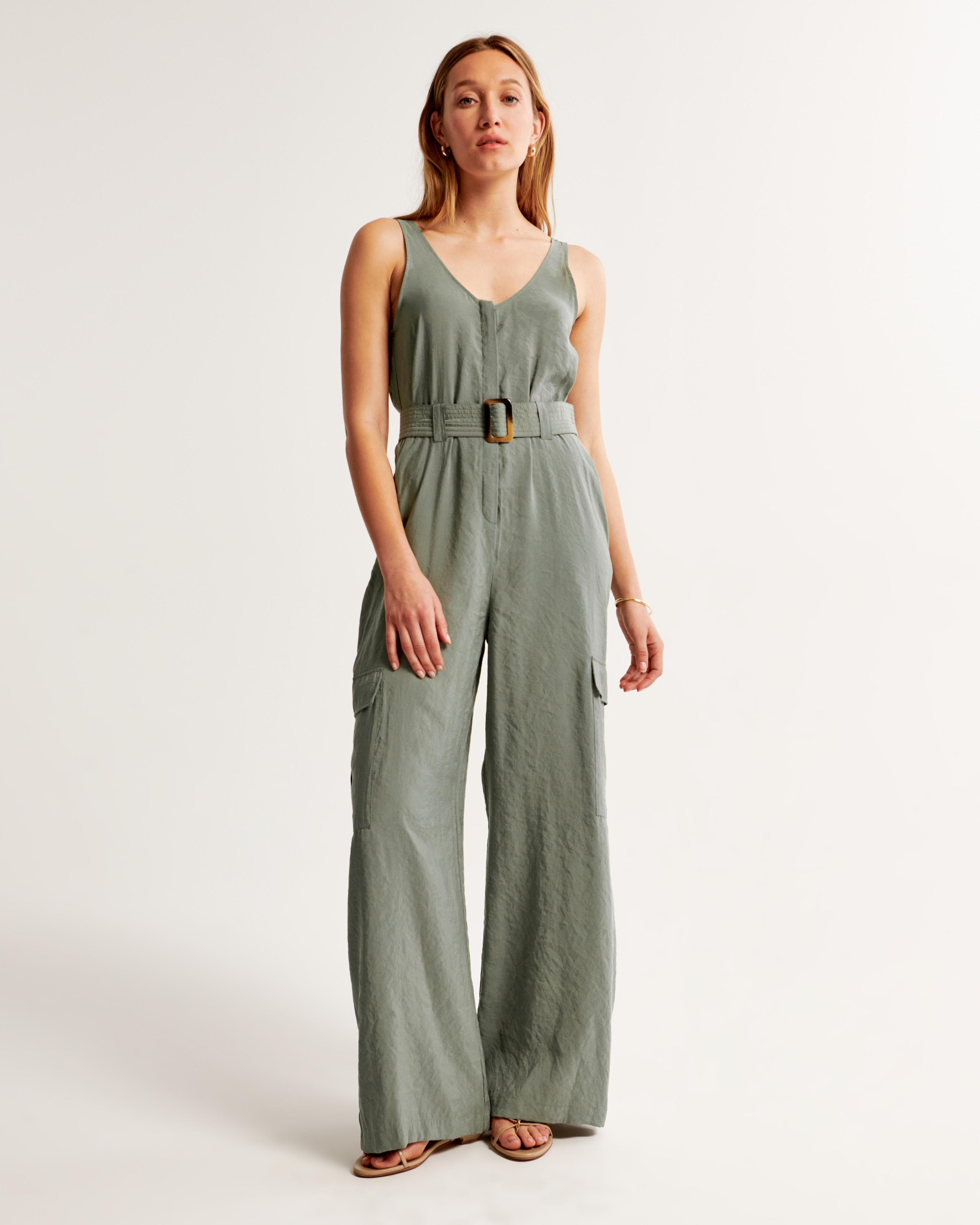 Draped Utility Jumpsuit Product Image