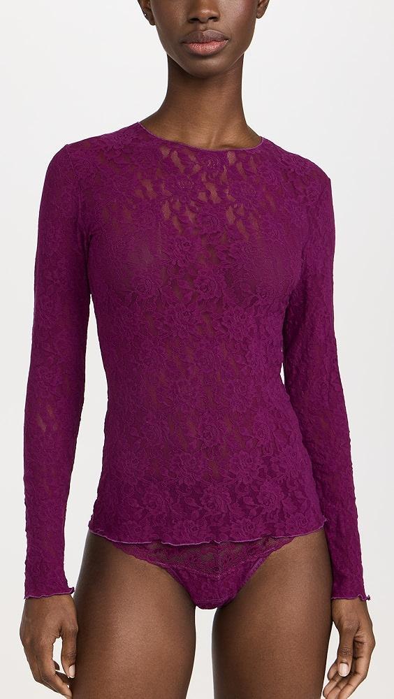 Hanky Panky Signature Lace Long Sleeve Top | Shopbop Product Image