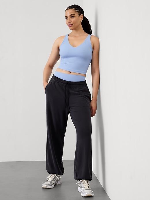 Transcend V Neck Rib Crop Bra A-C Product Image