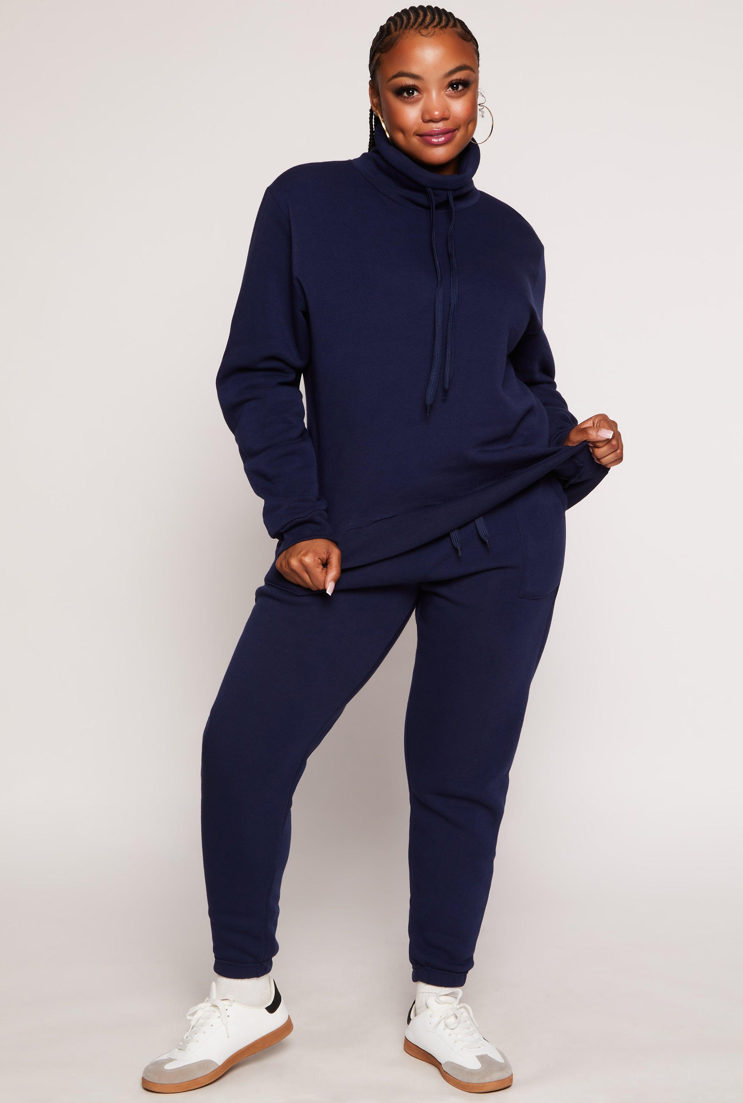 Womens Plus Size Drawstring Pocket Sweatpants Product Image