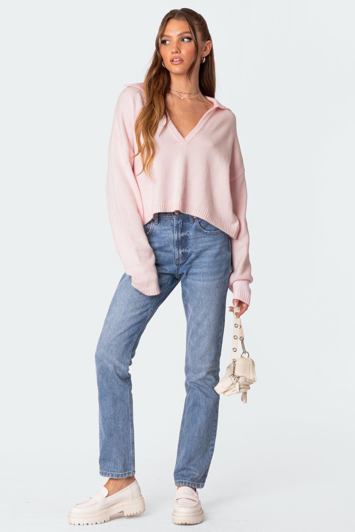 Marcie Oversize Cropped Sweater Product Image