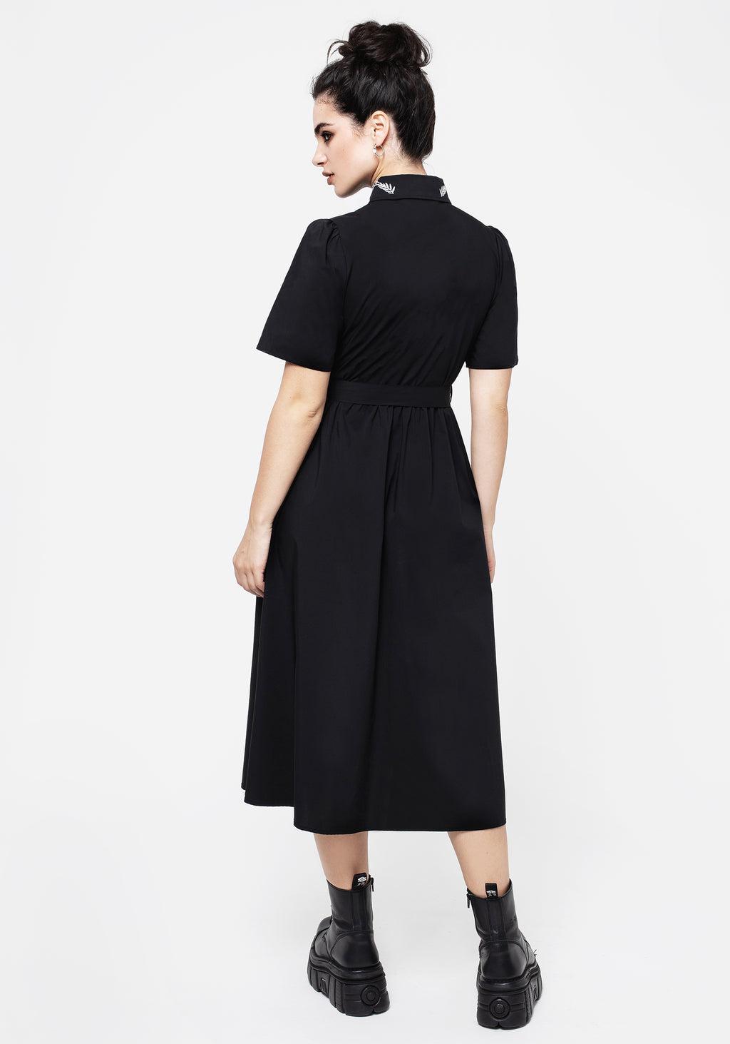 Tempora Embroidered Midi Shirt Dress Product Image