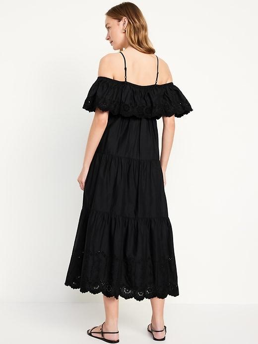 Cold Shoulder Maxi Swing Dress Product Image