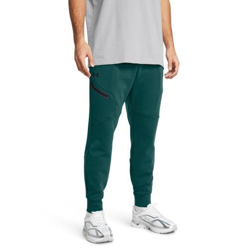 Under Armour Mens Under Armour Unstoppable Fleece Joggers - Mens Mod Grey/White/White Product Image