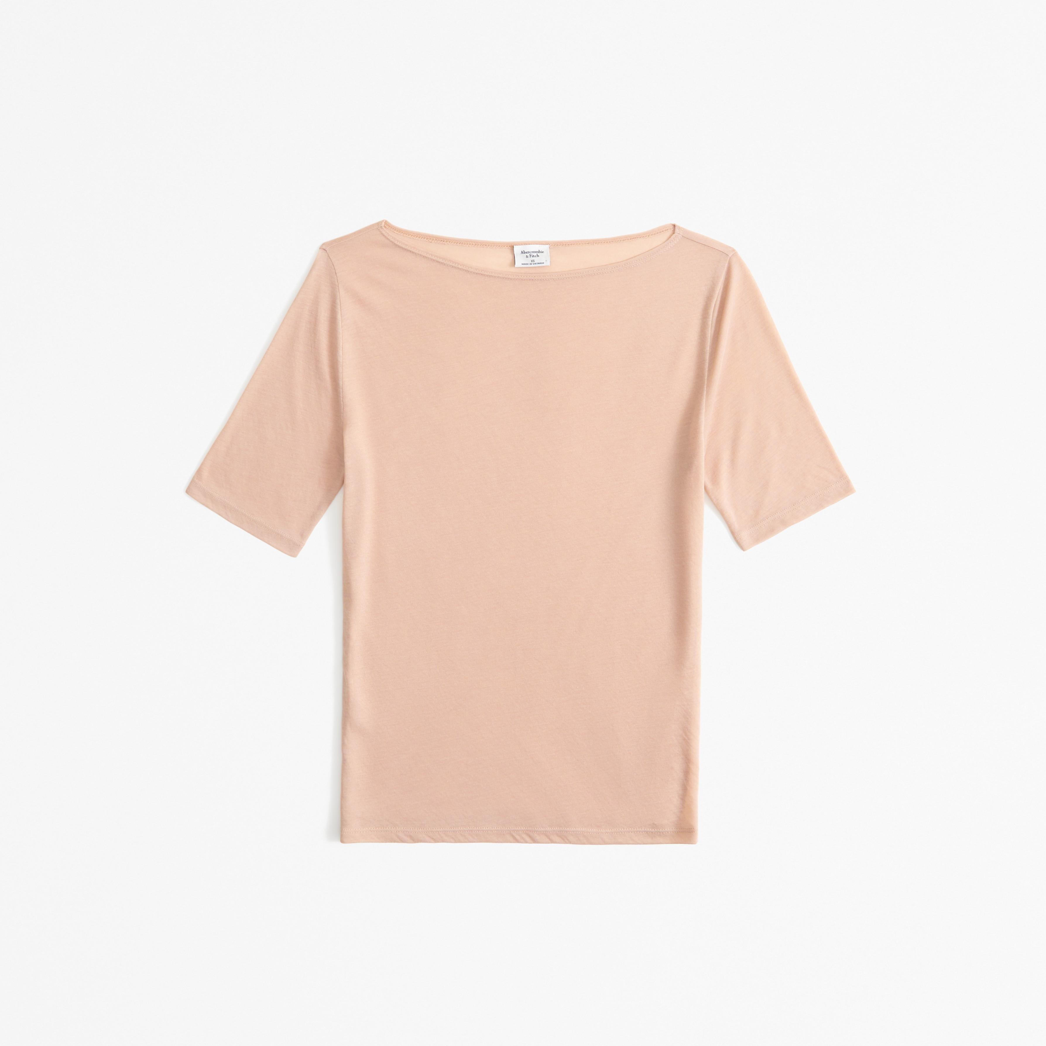 Sheer Half-Sleeve Slash Top Product Image