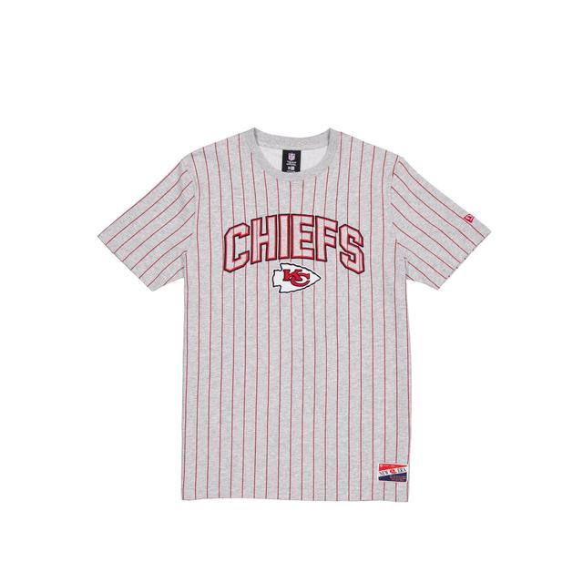 Kansas City Chiefs Throwback Gray Pinstripe T-Shirt Male Product Image