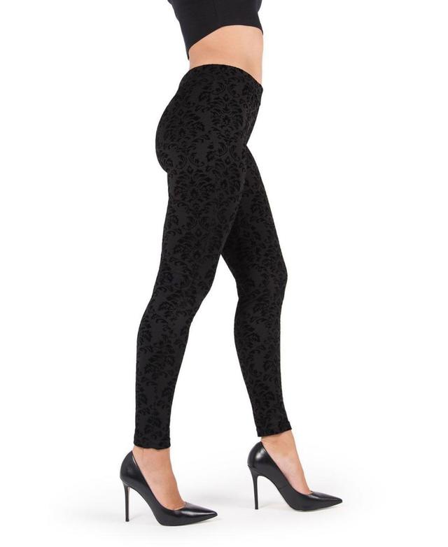 MeMoi Womens Velvet Glory Damask Leggings Product Image