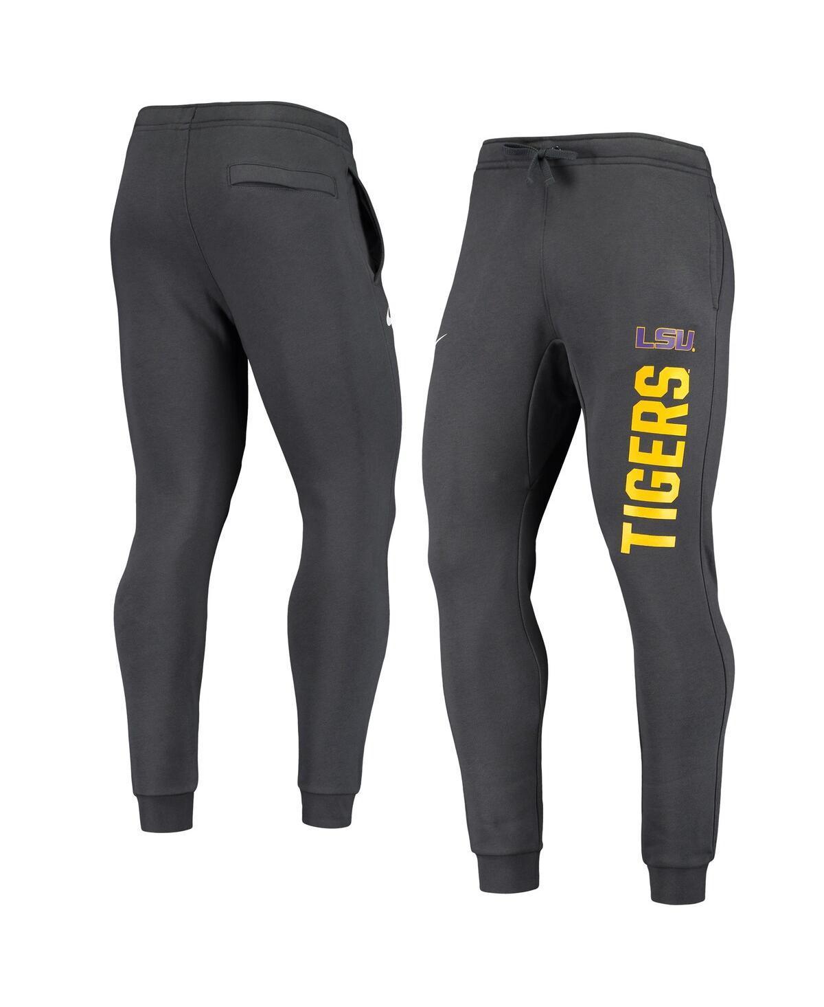 Mens Nike Anthracite Lsu Tigers Primary Logo Club Fleece Joggers Product Image