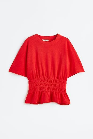 Smocked-waist Top Product Image