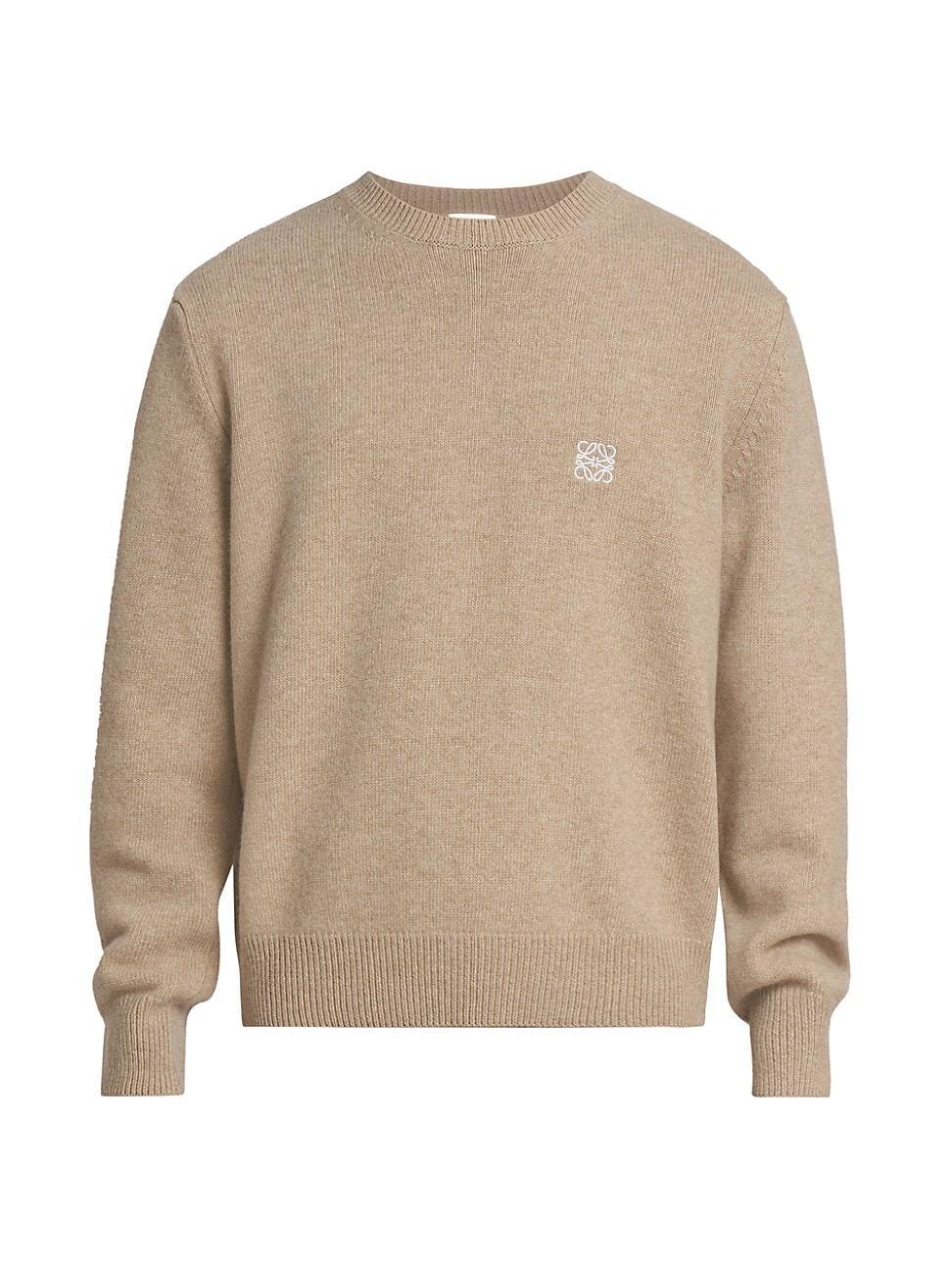 Mens Logo Wool Crewneck Sweater Product Image