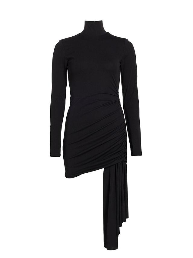 Womens Ronaldo Ruched Jersey Drape Minidress Product Image