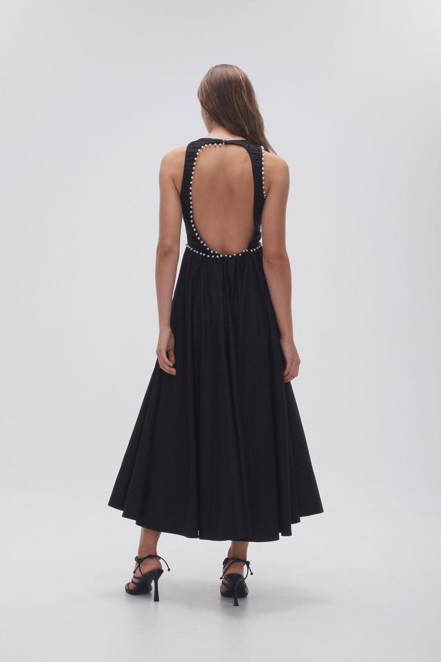 Florence Pearl Trim Midi Dress Product Image