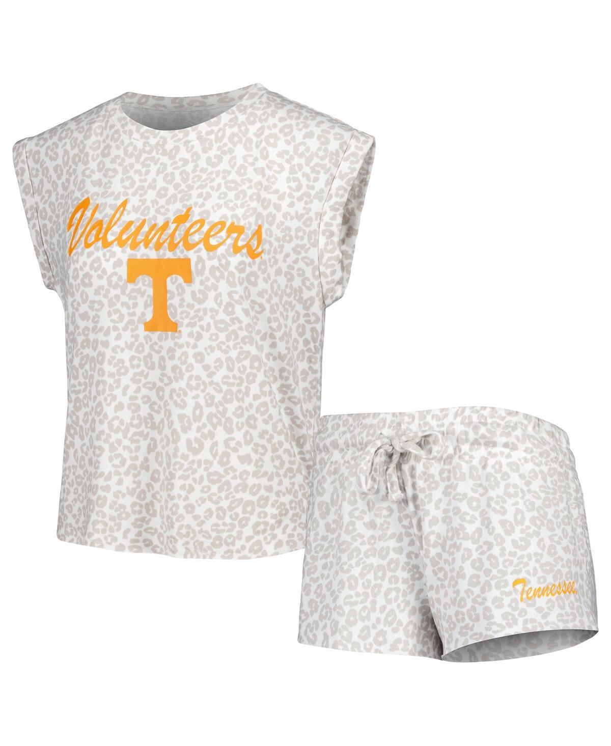 Womens Concepts Sport Cream Tennessee Volunteers Montana T-shirt and Shorts Sleep Set Product Image